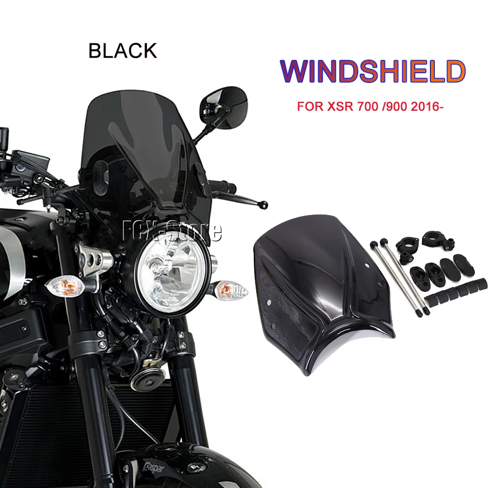 

For YAMAHA XSR 900 xsr 700 XSR900 xsr900 XSR700 xsr700 2016-Motorcycle Accessories Windscreen Windshield Deflector with Bracket