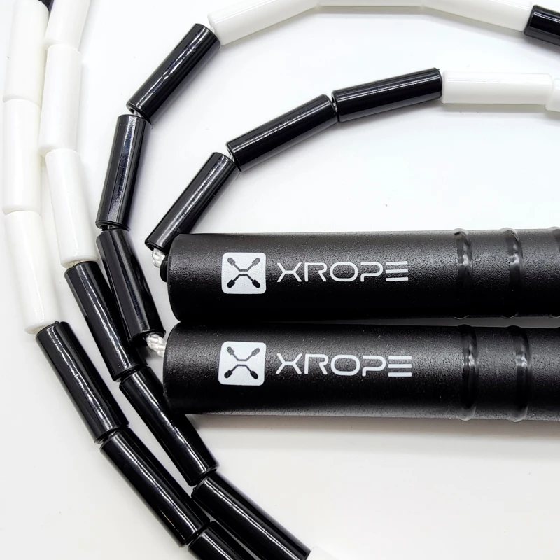 NEVERTOOLATE XROPE ABS 7mm hard beads jump skipping rope beaded skip rope Professional competition 2.9 meter long handle