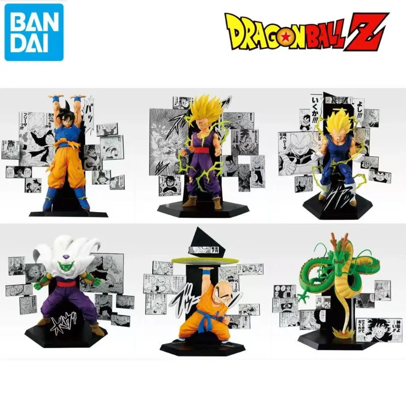 

В наличии Оригинальная фигурка BANDAI Ichiban Kuji Dragon Ball 40th: Сон Гоку, Вегета, Сон Гохан, Пикколо, Криллин, Шенрон. Аниме-модель, игрушка.