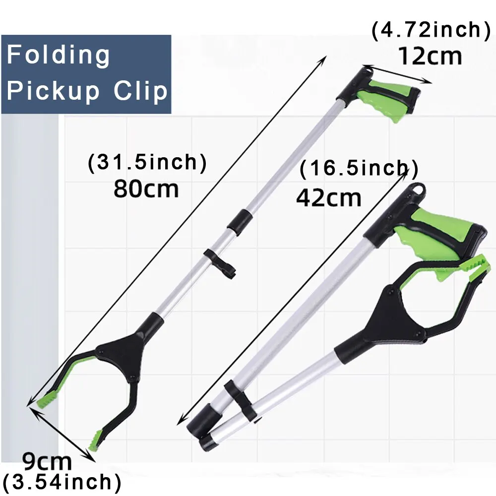 Foldable Litter Reachers Pickers Gripper Extender Hand Tools Portable Collapsible Garbage Grabber Pick Up Tools