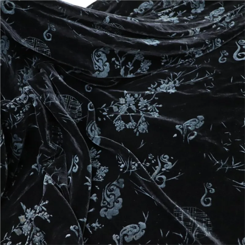 실크 레이저 엠보싱 원단 부드러운 의류 쿠션 드레스 댄스