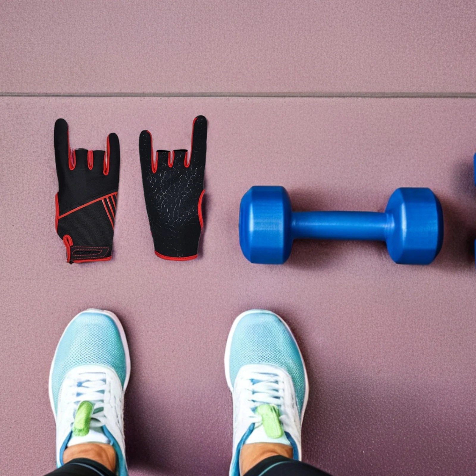 

1Pair Professional Bowling Gloves Silicone Palm Anti-Slip Elastic Breathable Sports Gloves Size L Xl Gym