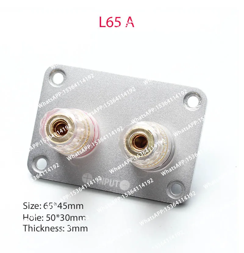 1 PCS Aluminum Alloy Pure Copper Gold Plated Terminal Cup Banana Jack Socket Binding Post Speaker Plug Connector Box Red + Black