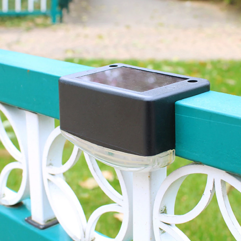 

4Pcs Solar Stair Lights Guard Rail Walkway Lighting Outdoor LED Step Lamps Yard Garden Pathway Lawn Decor Energy Saving Durable