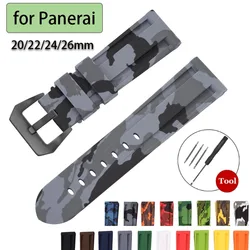 for Panerai Silicone Watch Band Universal Soft Rubber Watch Straps Men Women Sport Bracelets 20mm 22mm 24mm 26mm Wristbands Belt