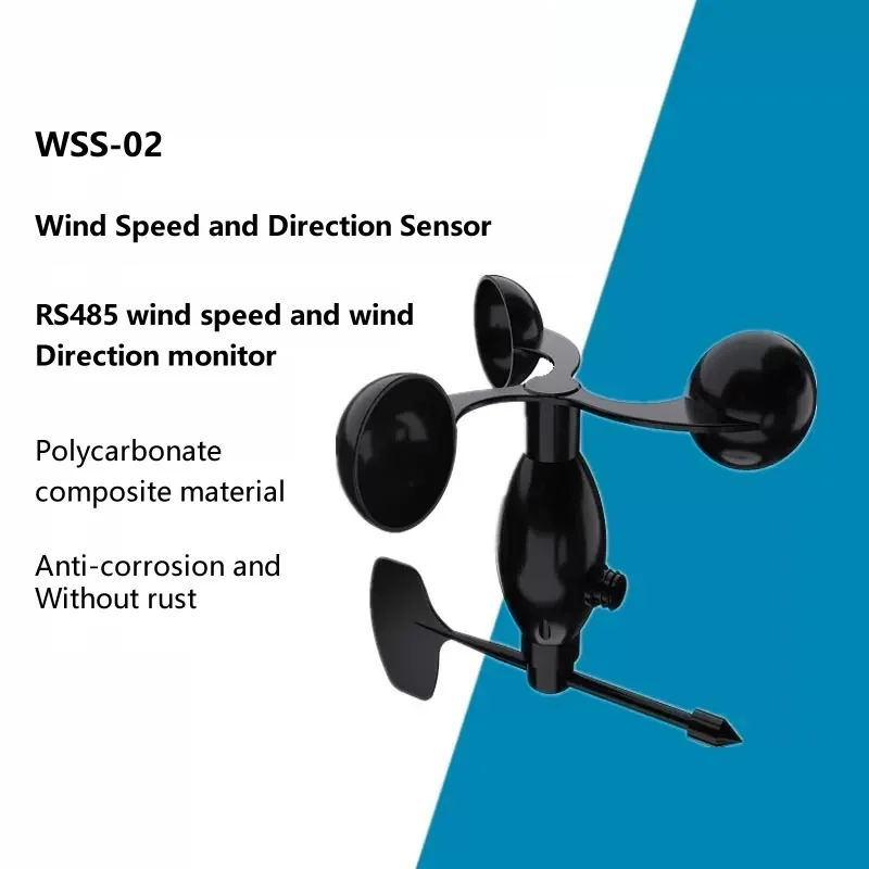 WSS-02-Wind Speed and Direction Sensor RS485 Wind Speed and Wind Direction Monitor Anti-corrosion and Without rust