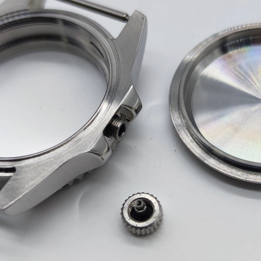 NH35 36mm Silver Stainless Steel Watch Case Sapphire Glass fit NH35 NH36 ETA2824 2836 Miyota8215 DG2813 3804 PT5000 Movement