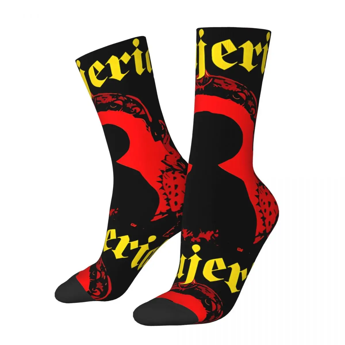 

Funny Crazy Sock for Men Elegant Hip Hop Vintage Brujeria Happy Quality Pattern Printed Boys Crew compression Sock Novelty Gift