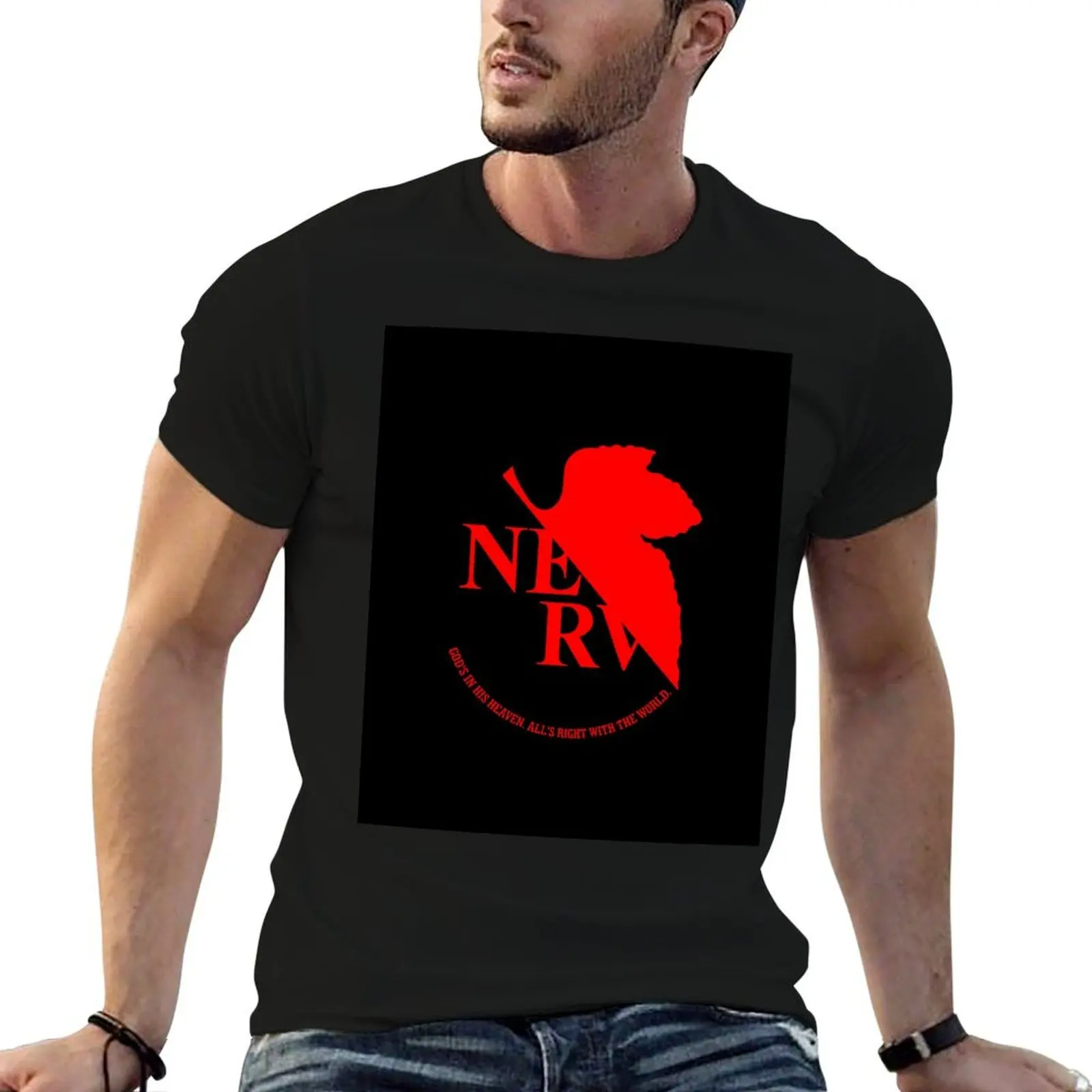 

shirts t t EVA graphic NERV summer shirt mens man T-Shirt