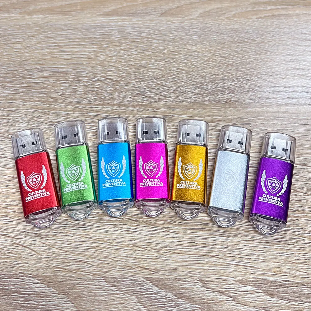 100pcs/LOT free logo With Key Chain USB 2.0 Flash Drive 128GB 64GB 32GB 16GB 8GB 4GB 128M Pendrive Fashion 9 Colors U Stick Gift