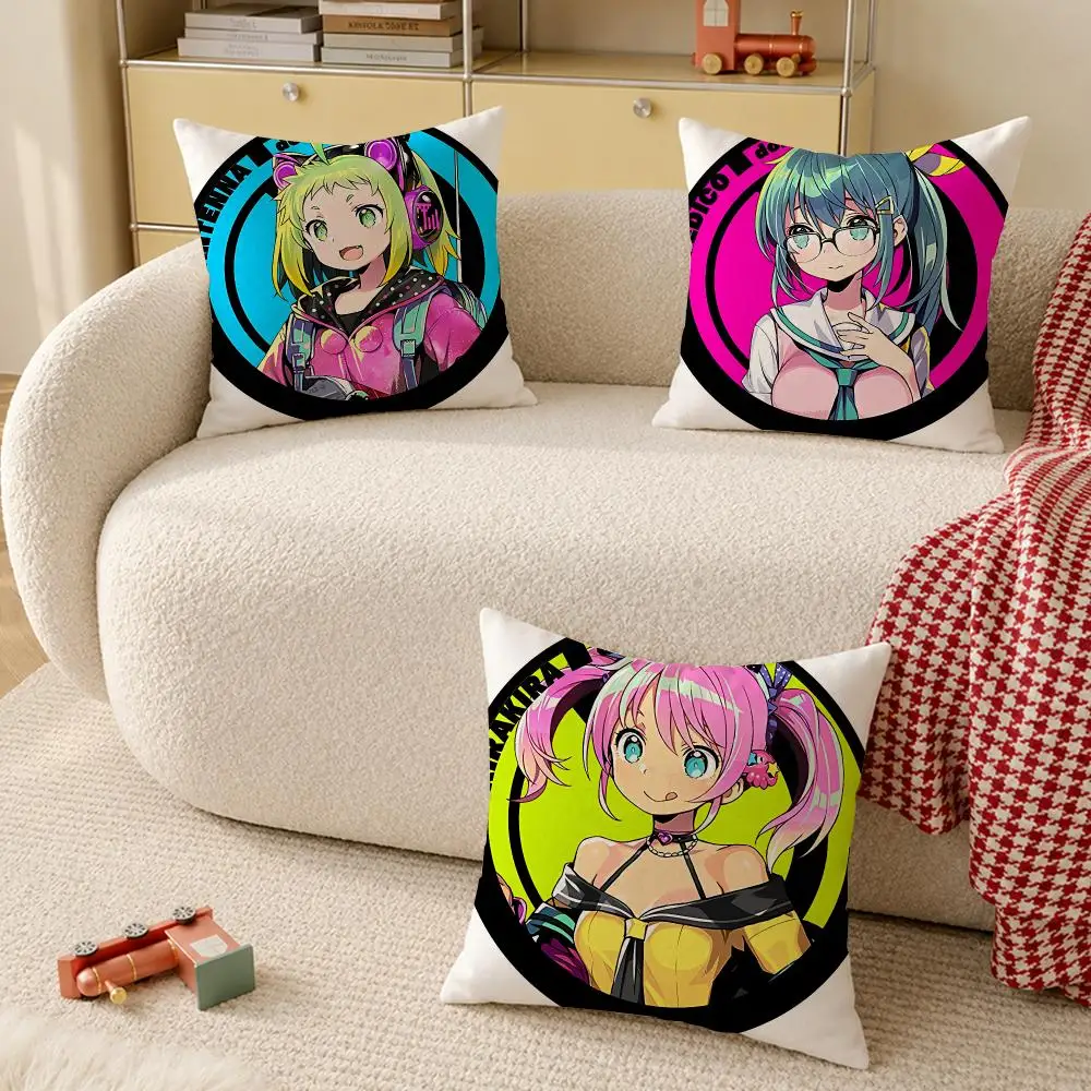 Dohna Dohna Let's Do Bad Things Together! Cushion Cover Pillow Cover Decorative Throw Couch Home Decor for Living Room Sofa