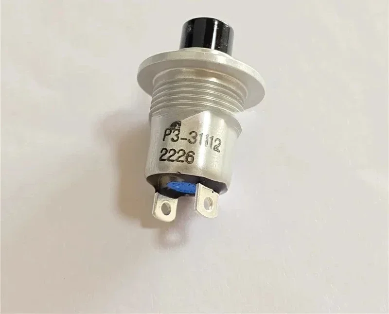 

P3-31112 US OTTO button switch black SPST-NO normally open | 10A | 115VAC | 28VDC solder pad