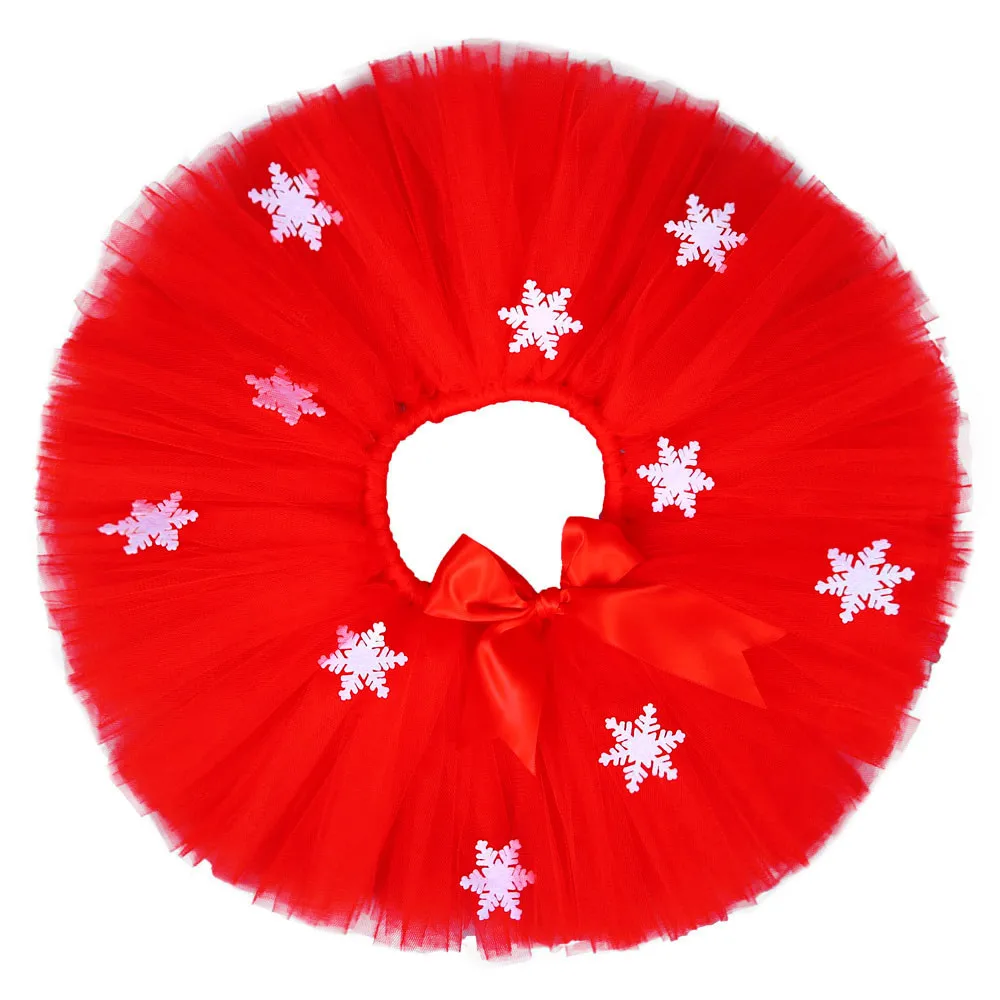 Green & Red Tutu Skirt For Girls Christmas Party Costume Toddler Baby Girl Princess Tutu Skirt Outfit Fluffy Kids Tulle Skirts