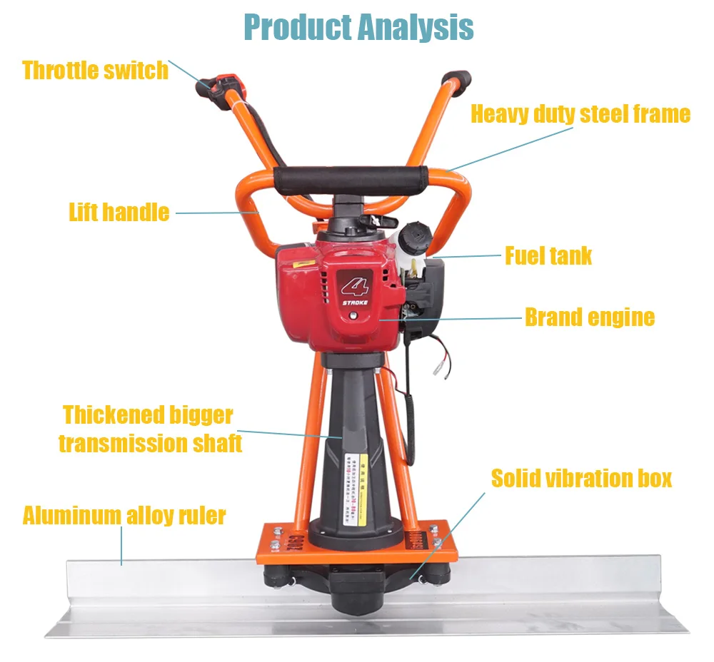 ZPC40 Heavy Benzin Beton Nivellierung Estrich Lineal