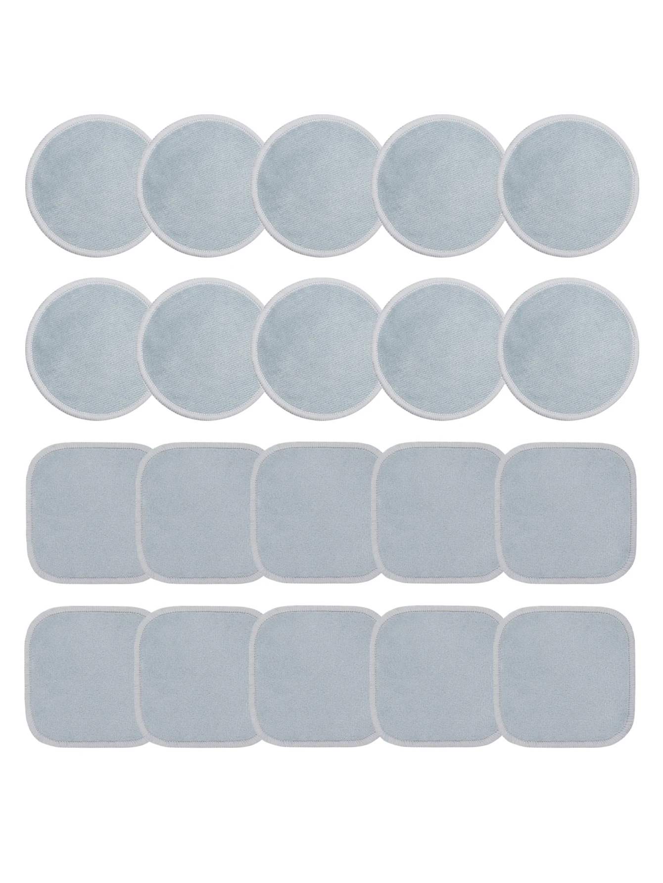 Tampone struccante Crystal Super Soft quadrato + rotondo 20/40/60 pezzi, strumento struccante riutilizzabile, lavaggio viso, struccante, Suita