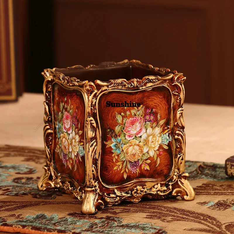Luxury Home Set, Remote Control Storage Box, Tissue Box, Wine Rack, Ashtray, Vase, Pen Holder, Snack Fruit Tray