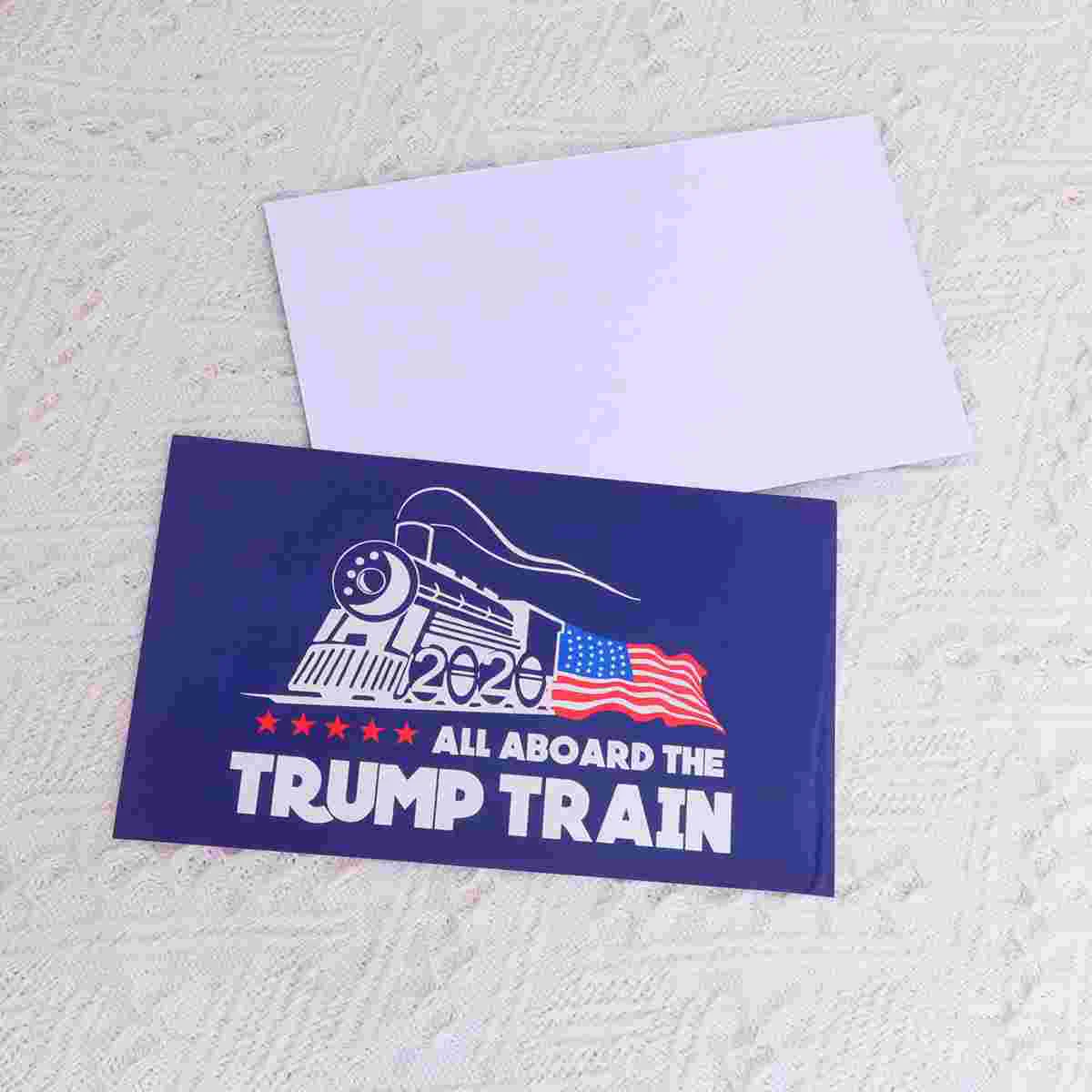 20pcs 2020 Trump Train Sticker Creative United States Presidential Election Car Label Train Design Automobile Decal Automobile D