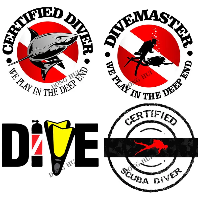 

Dive Club Sticker for Car Divemaster Car Sticker Certified Diver Decals JDM Racing Motorcycle Trunk Helmet Laptop Vinyl