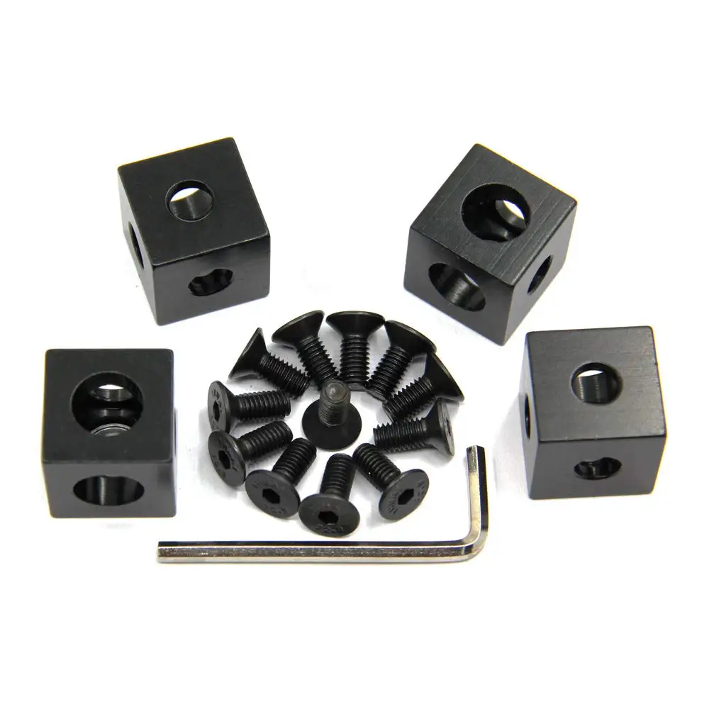 8 teile/paket 2020 Aluminium Block Cube Prisma Stecker Rad Regler Ecke für 6mm Slot Aluminium Extrusion Profil 2020 Serie – Detail 26