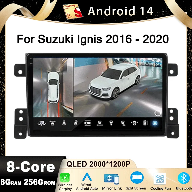 Android14 For Suzuki Grand Vitara 3 2005-2012 2013 2014 2015 Car Radio Stereo Multimedia Video Player GPS Navigaion Carplay Auto