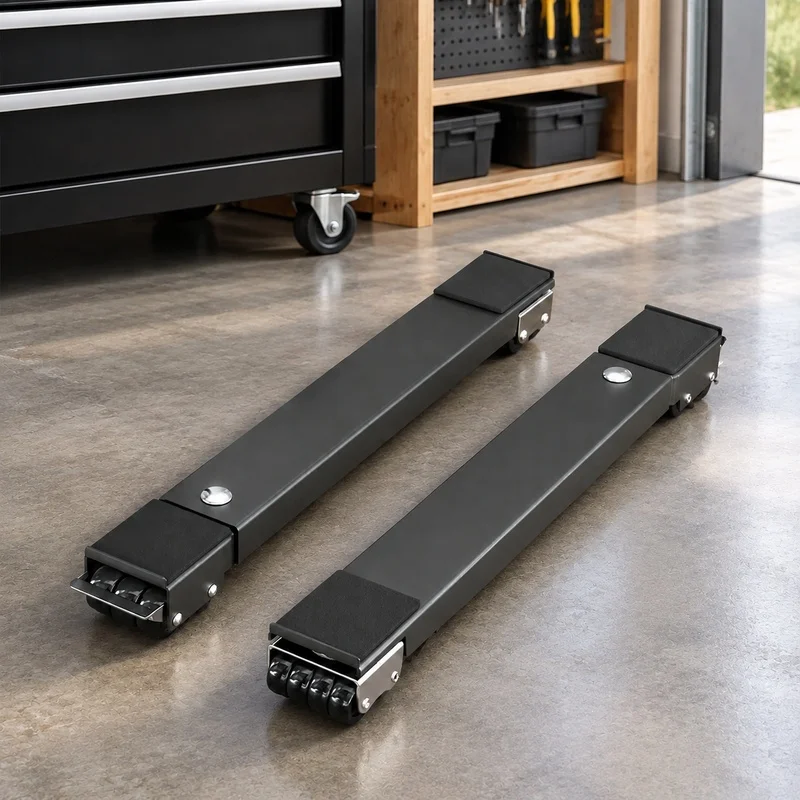 Set of 2 Heavy-Duty Rolling Furniture Dollies with 24 Swivel Casters for Easy Appliance Transport