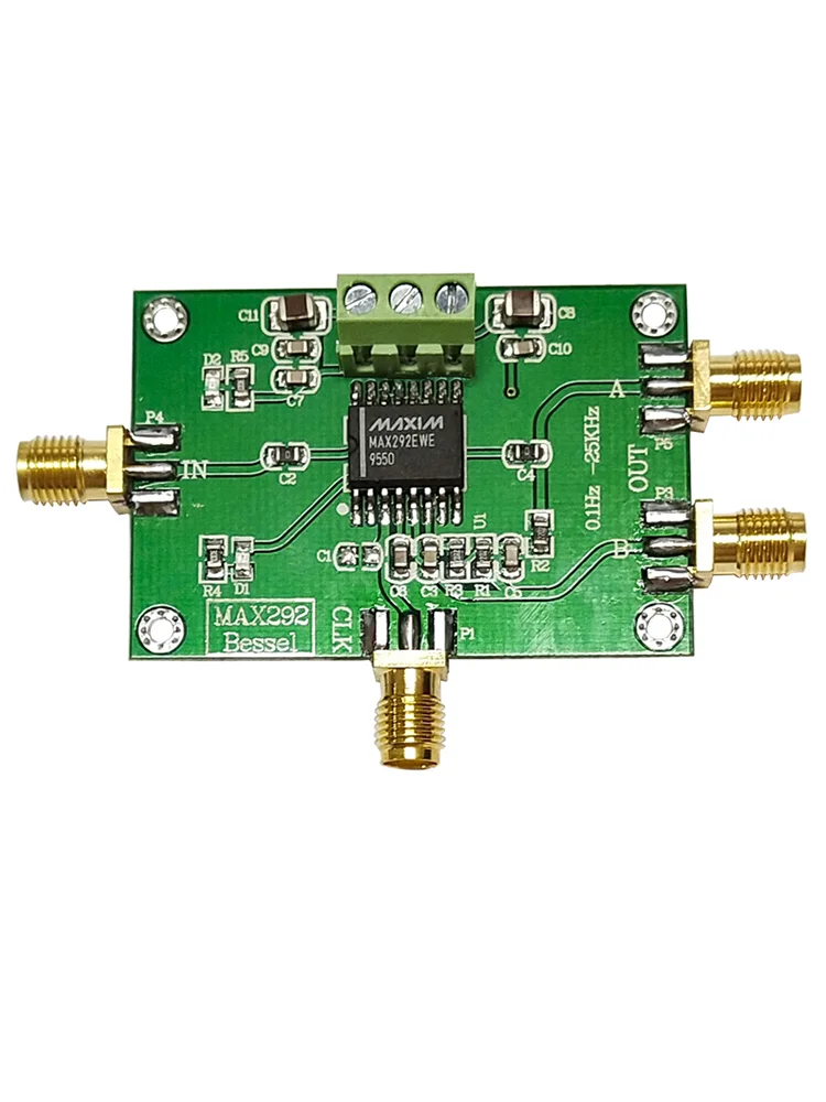 

MAX292 Eighth Order Low-pass Filter, Bessel Filter, Deep Filtering, Clock Adjustment, Filtering Frequency