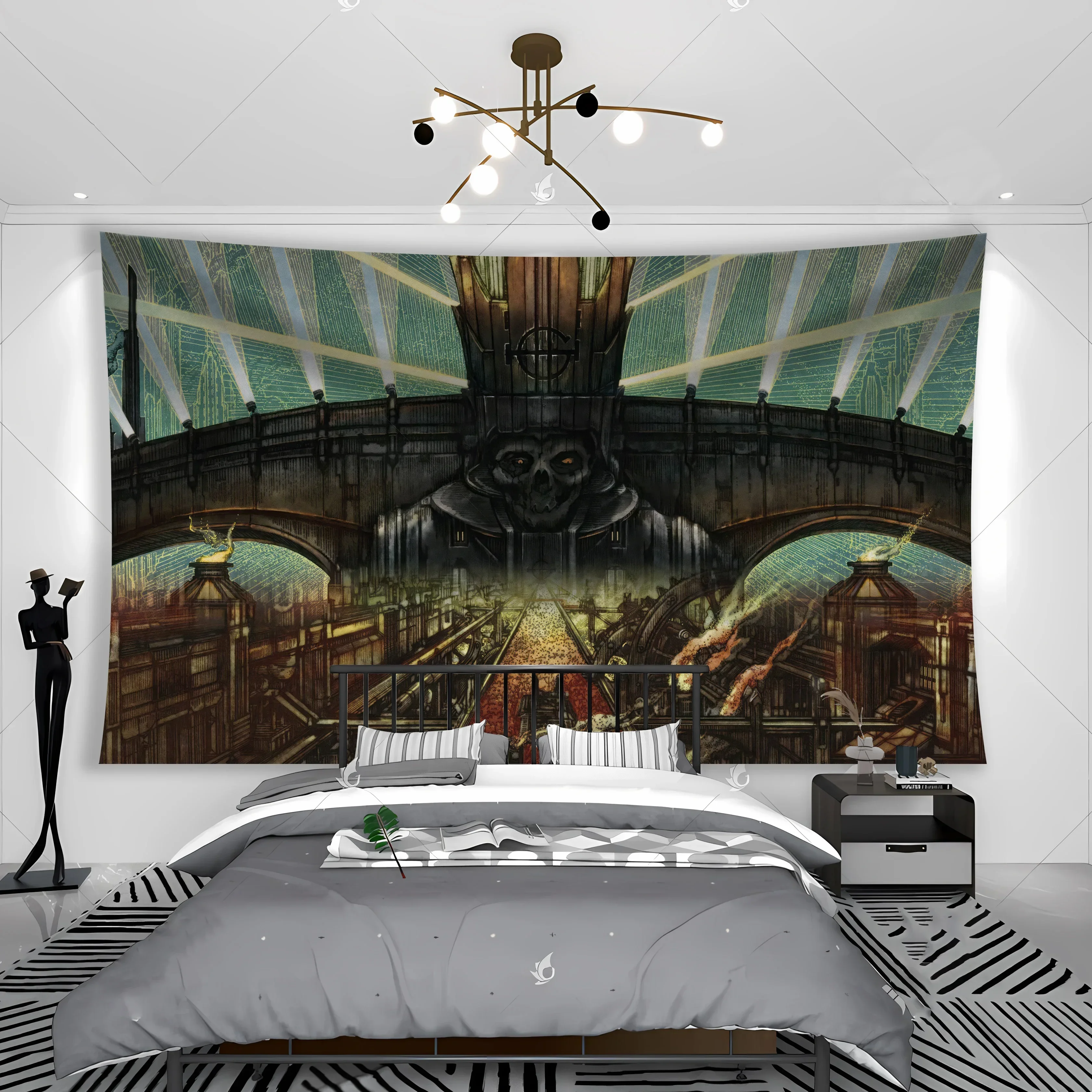 The Ghosts Band Rock Tapestry Bedroom Home Towel Hanging Music Printed Travel Room Blanket Colored Bedspread Yoga Art Decoration