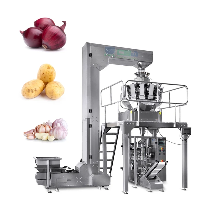 14 Head Multihead Weigher Packing Machine Onions, Carrots, Potatoes 1 kg Weigher Packing Machine