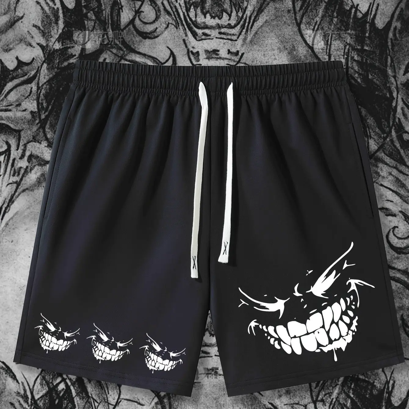 Shorts Esportivos Casuais Masculinos De Verão Com Cordão
