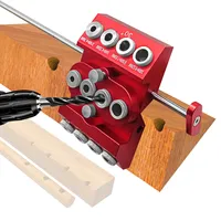 V-Drill Guide 30 45 90 Angled Drill Guide Jig with 4 Sizes Drill Holes for Flat Surface, Round Part, Corner Angled Straight Hole