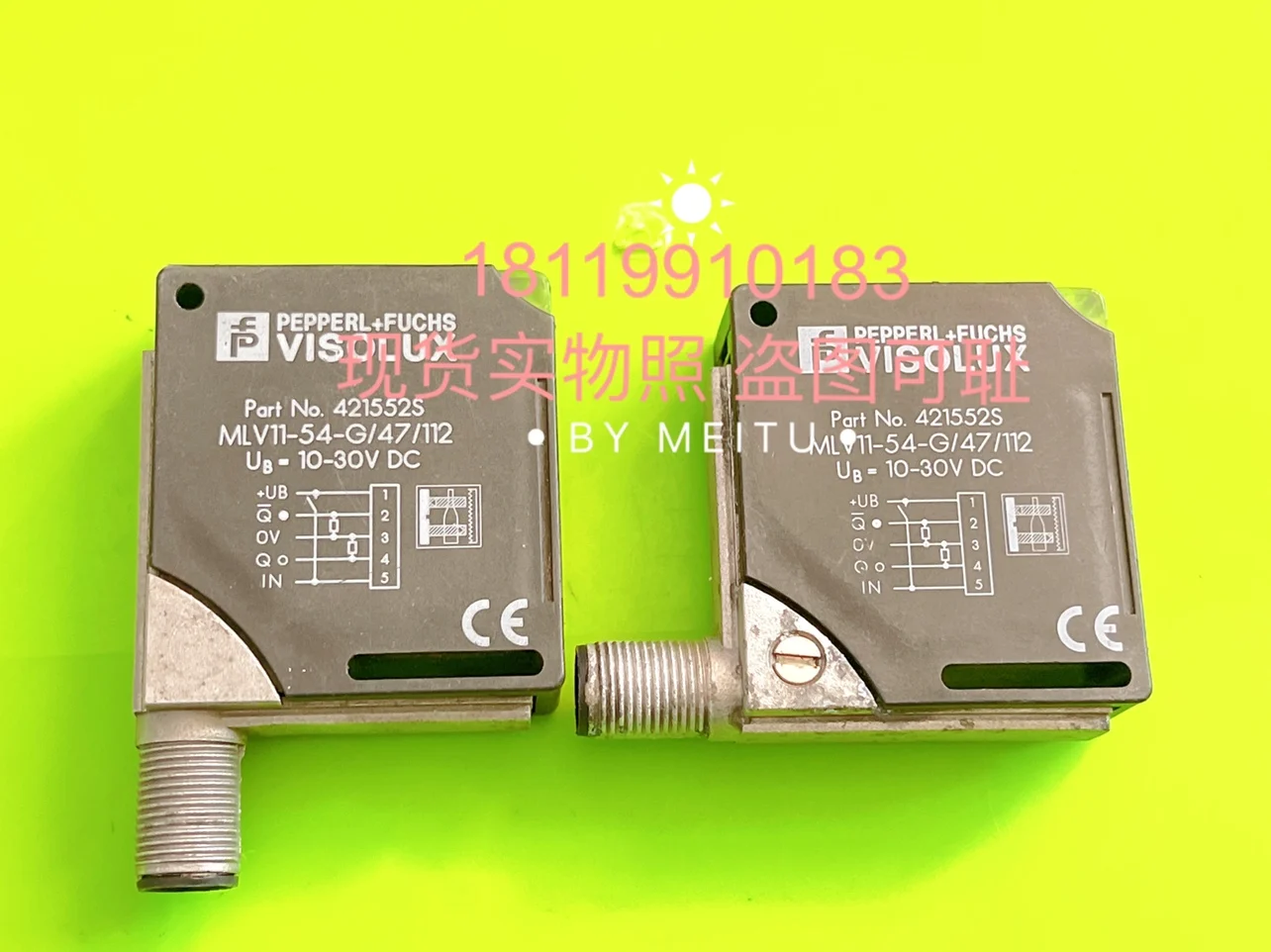 P+F Photoelectric Switch Sensor MLV11-54-G/47/112 421552S Stock 2 As Shown In The Picture