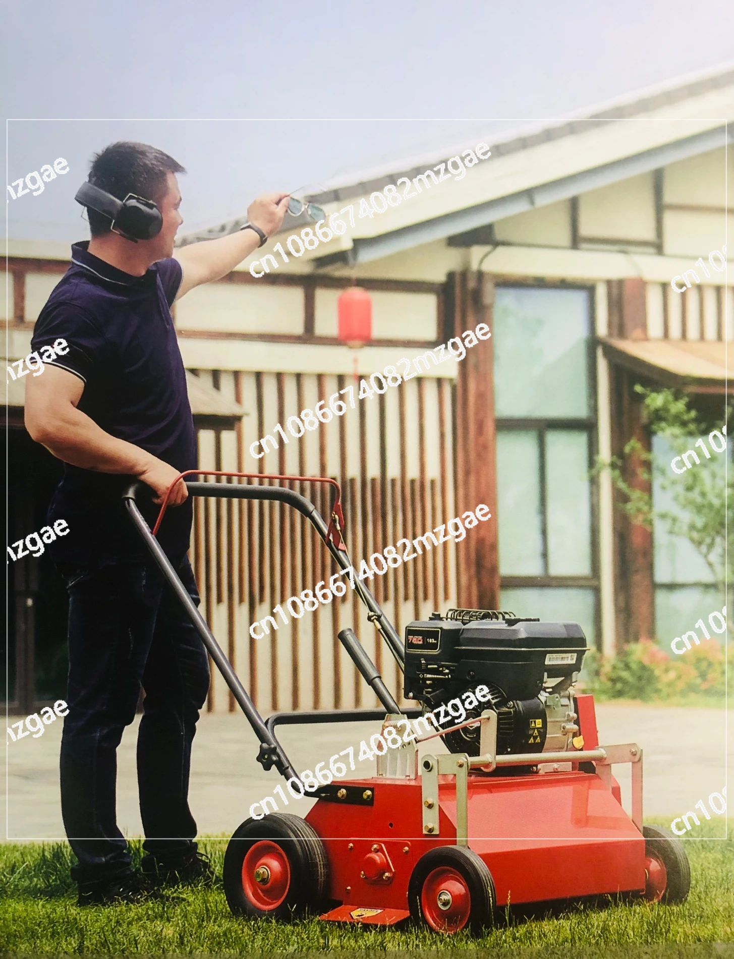 Ward Combing Machine Breathable  Knife Combing Dead Grass Garden Combing Machine Self-propelled Lawn Machine