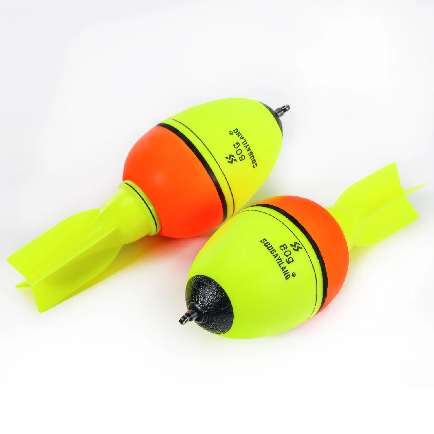 Sougayilang leuchtende Fischschwimmer, Raketenform, 2 Stück, mit 6 Größen – Schaumstoff mit hoher Dichte für 30–100 g Auftriebs-Angelausrüstung ﻿ – Detail 1