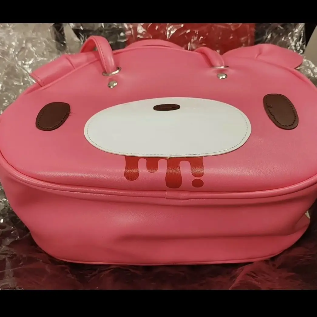 Gloomy Bear Character Peripheral Kawaii Pink Handbag Portable Large Capacity Shoulder Bag Cosmetics Storage Bag Girl Gift