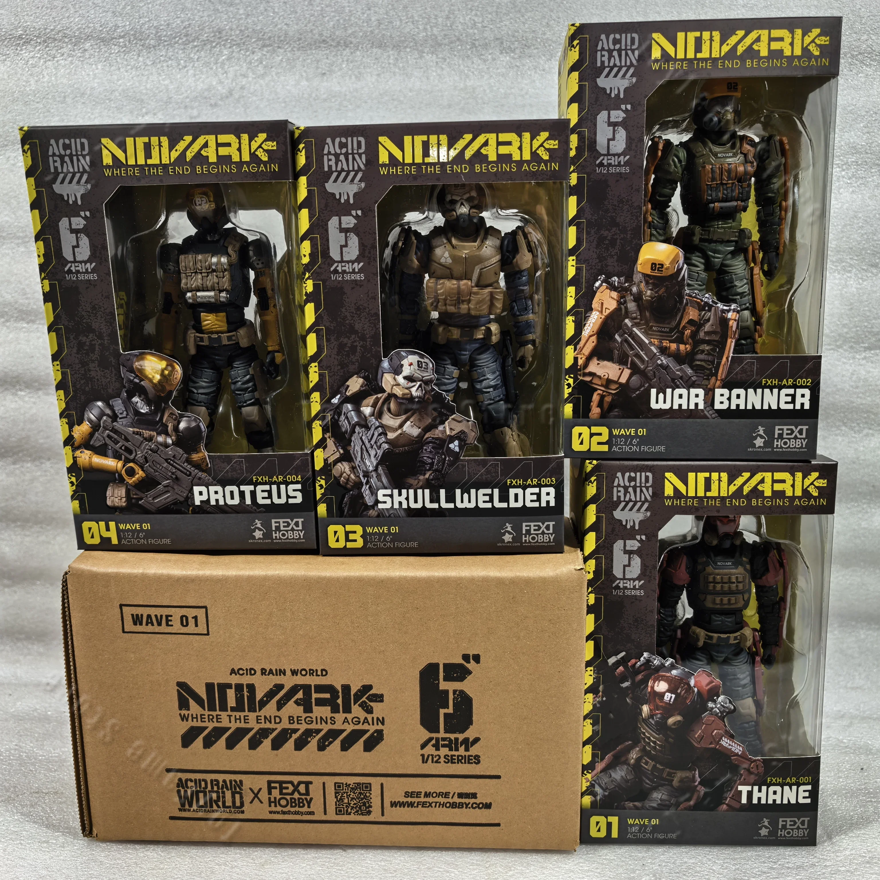 

(in stock)Acid Rain Novark 6" Action Figures FXH-AR-001/002/003/004/005/006 (Thame/Warbanner/Ironhead/Proteus) Collectible Gift