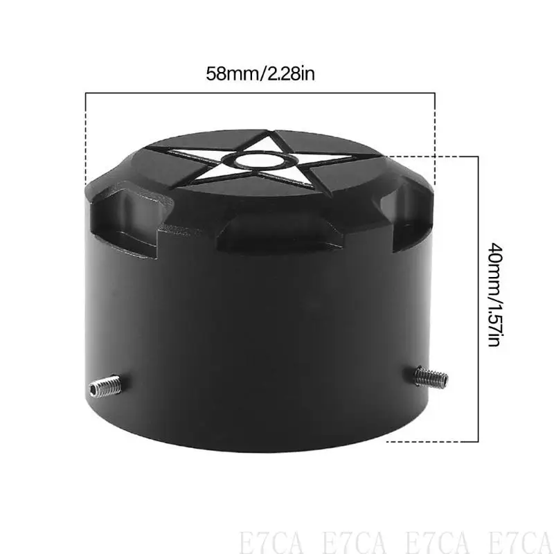 

E7CA Axles Nut Cover Lid Aluminum with Machined Surfacing Easy Installation Automotive Modification Part for Everyday Driving