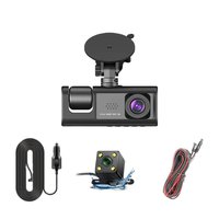 3-Lens HD 1080P Car Dash Cam 3 Channel Front Rear and Inside with WiFi DVR Driving Recorder Loop Recording 24H Parking Monitor