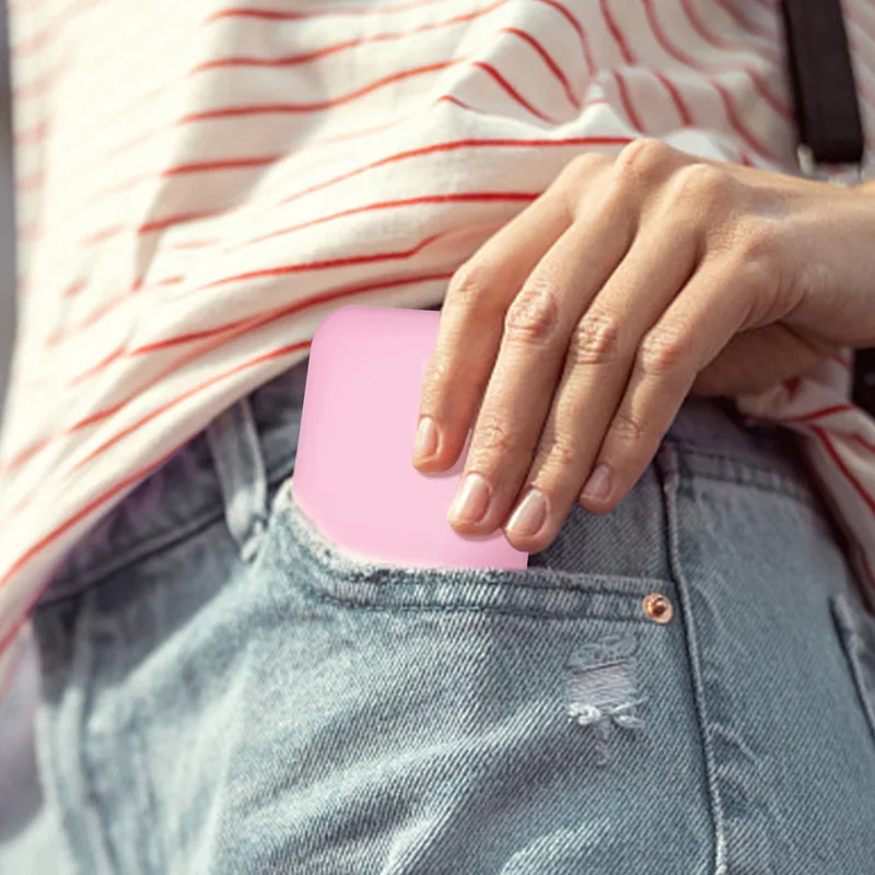 Draagbare draagbare make-upspiegel: 8-LED verlicht met 2x vergroting en batterijvoeding