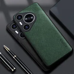 Custodia per Huawei Pura 70 Pro Plus P60 P50 P50 P40 P30 Pro LiteCross pattern cover in pelle coque di lusso per custodia pura 70