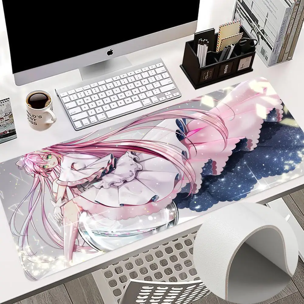 

M-Magical Girl M-Madoka Magica Mouse Pad Mice Pad Leather Mouse Mat PC Game Accessories Double Sided PU Desk Mats Carpet Anti-sl