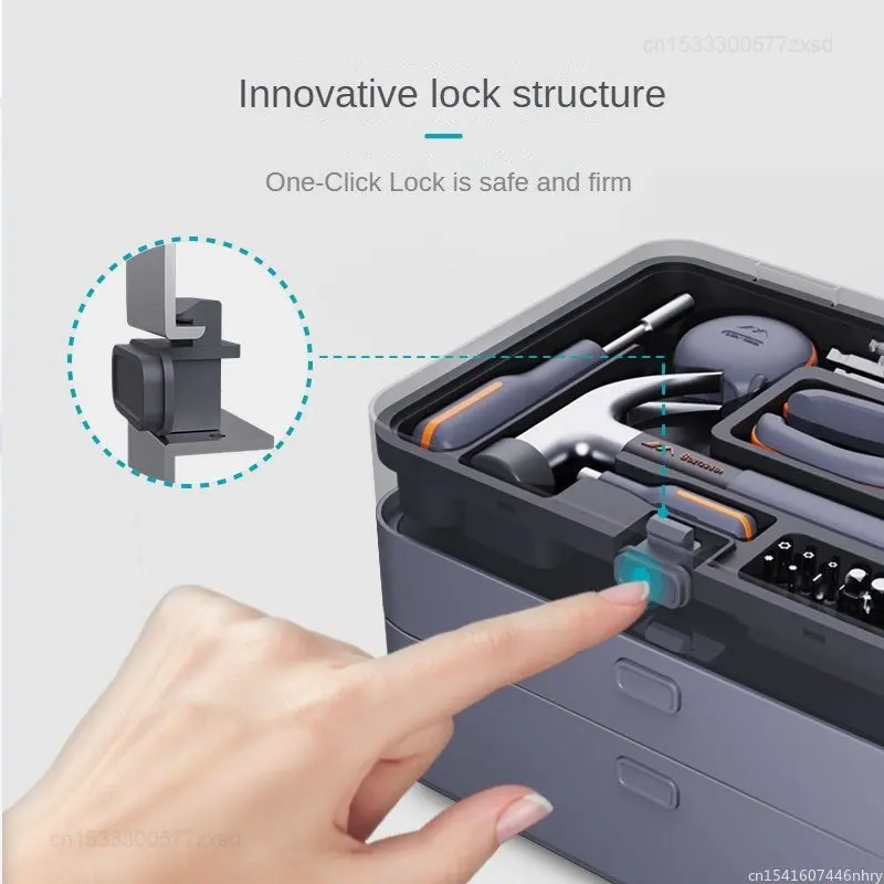 Xiaomi JIMI Multifunction X1-G Jimi Box Layered Any Combination Hardware Tools Toolbox Hacksaw Multifunctional Cutting Tool Set