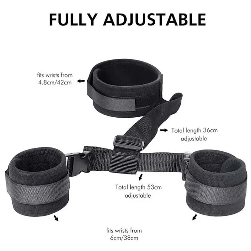 أصفاد قابلة للتعديل معصوب العينين ألعاب جنسية للبالغين للنساء منتجات BDSM ألعاب الكبار أصفاد الرقبة الرقيق