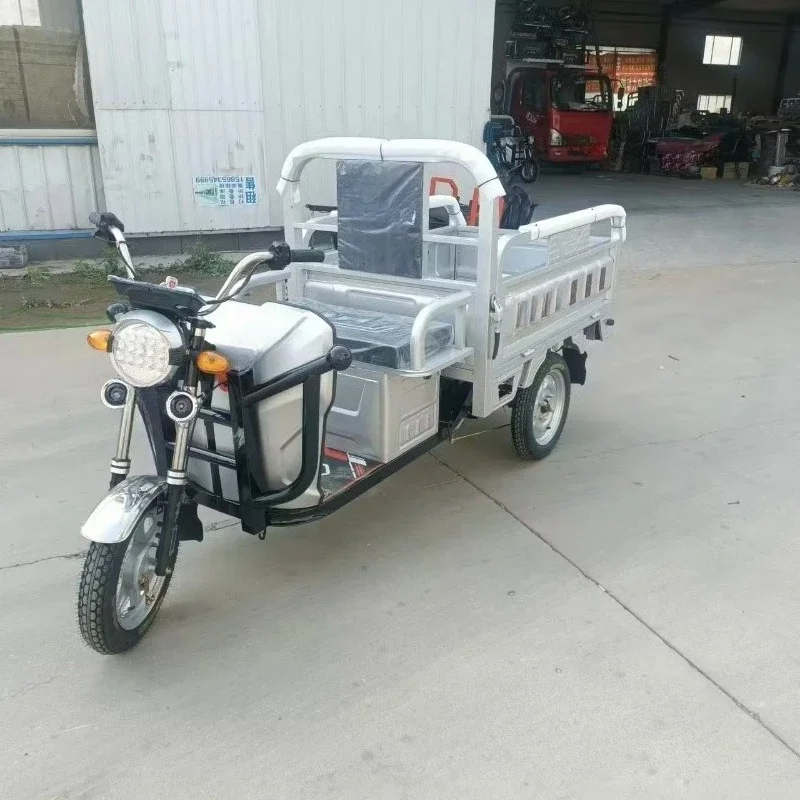 Motorcycle Tricycle Cargo 60V 1000 W Wheels Electric Cargo Tricycle Best Safety Popular Cargo Electric Tricycle
