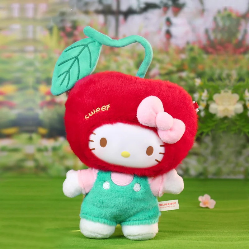 

Аниме Sanrio Cherry Hello Kitty серии виниловая кукла коллекция игрушек Kawaii кулон брелок орнамент для девочек Рождественский подарок