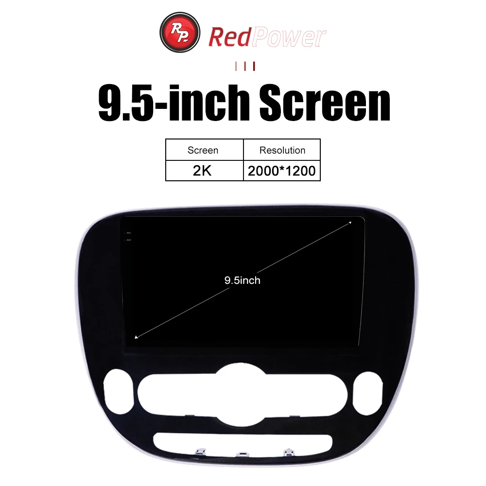 2K redpower 75044G hi-fi car radio for Kia Soul 2 generation PS with air conditioning (04.2014-12.2019) glossy Android Car DVD