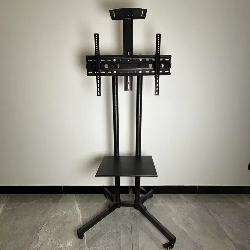32 65 Inch Floor To Ceiling Rotating TV Stand Mobile Bracket For LED LCD Screen Universal Height Adjustable Mount FD1500 Base