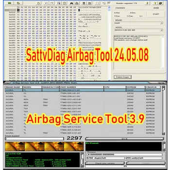 Outil d’entretien des coussins gonflables 3.9 | Outil SattvDiag Airbag 24.05.08+Keygen pour voiture 8 meilleures ventes Programmeur EEPROM 95320 - No 6