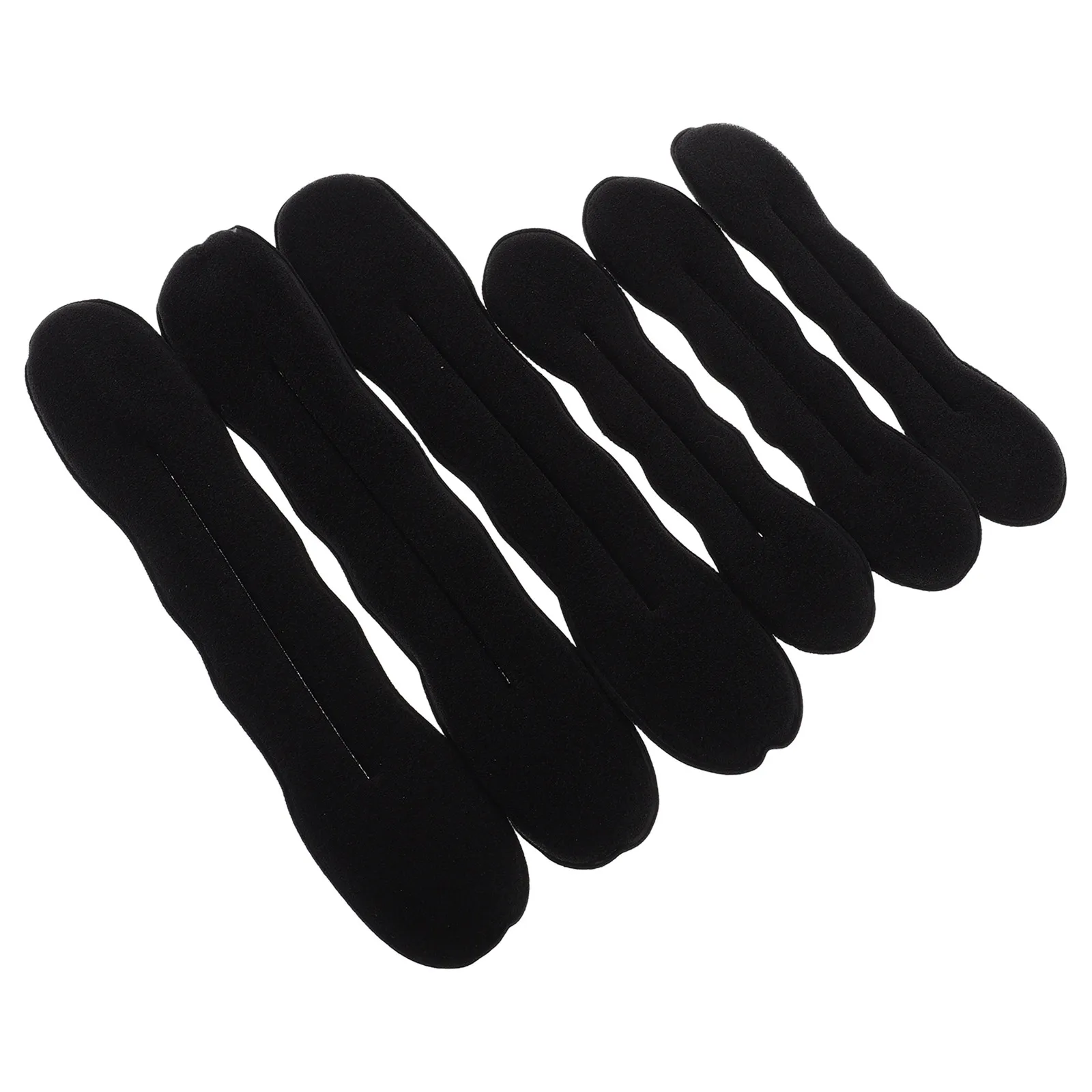 6 Pcs Hair Bun Maker Female Shaper Twist Band Donut for Long Portable Making Tool Ties Buns