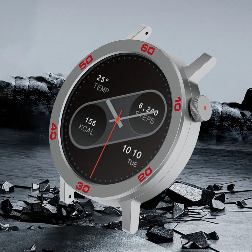 Anillo de bisel de Metal Protector de Metal funda de reloj cubierta de correa película de vidrio templado bisel de reloj de Metal para reloj inteligente CMF Watch Pro 2