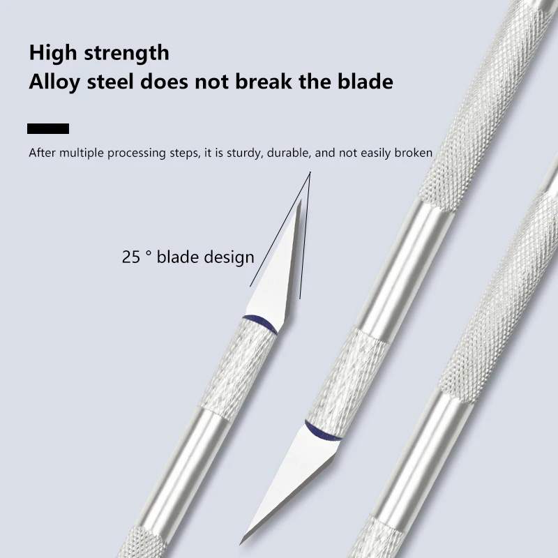 Superior Aluminum Alloy 13pcs Art Knife Set - Great for Handcraft, Model Building & Paper-cutting